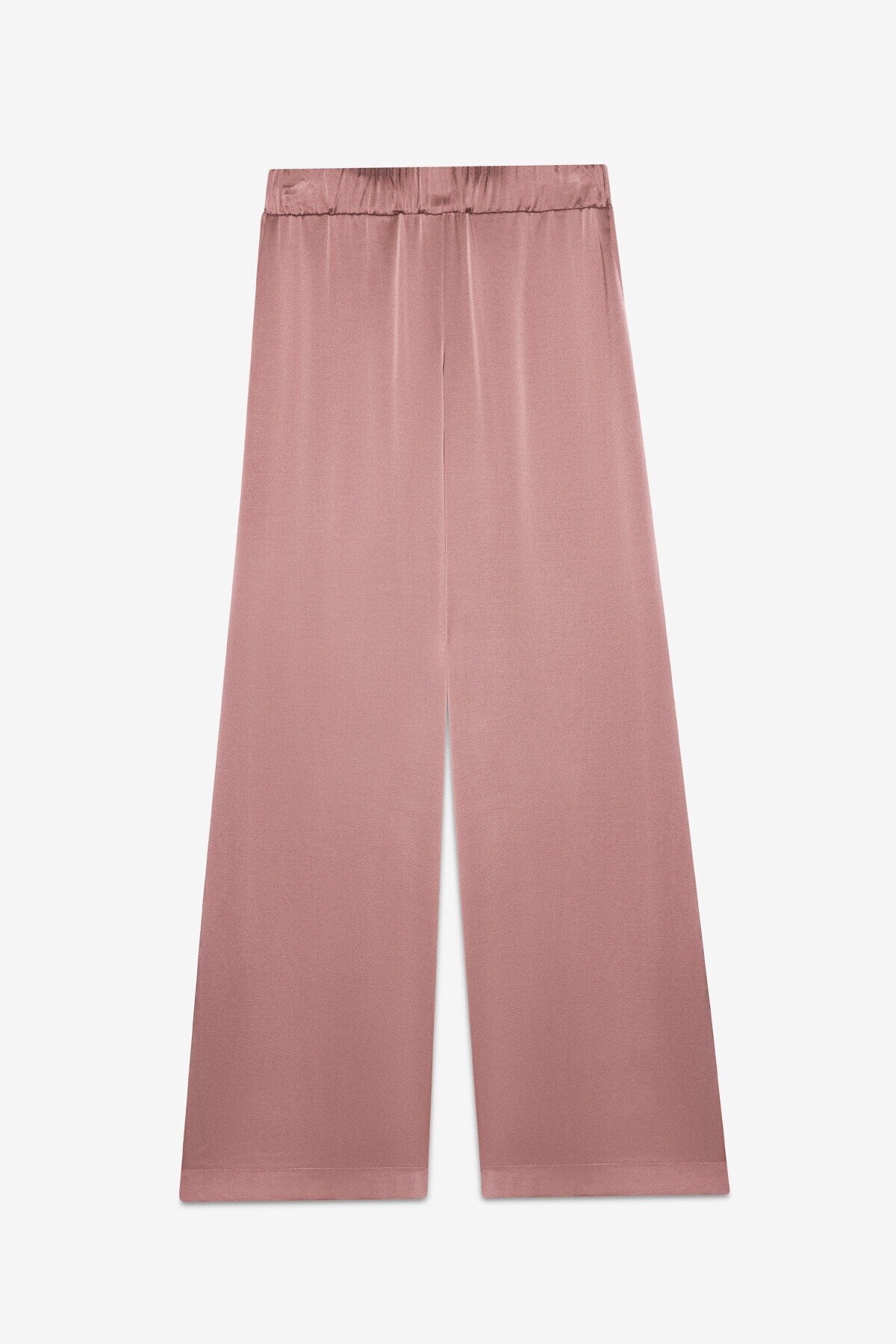 Pantaloni a palazzo rosa antico satin in raso di viscosa - YES SHOPPantaloniOTTOD'AMEDP9661-IT 343618072950871