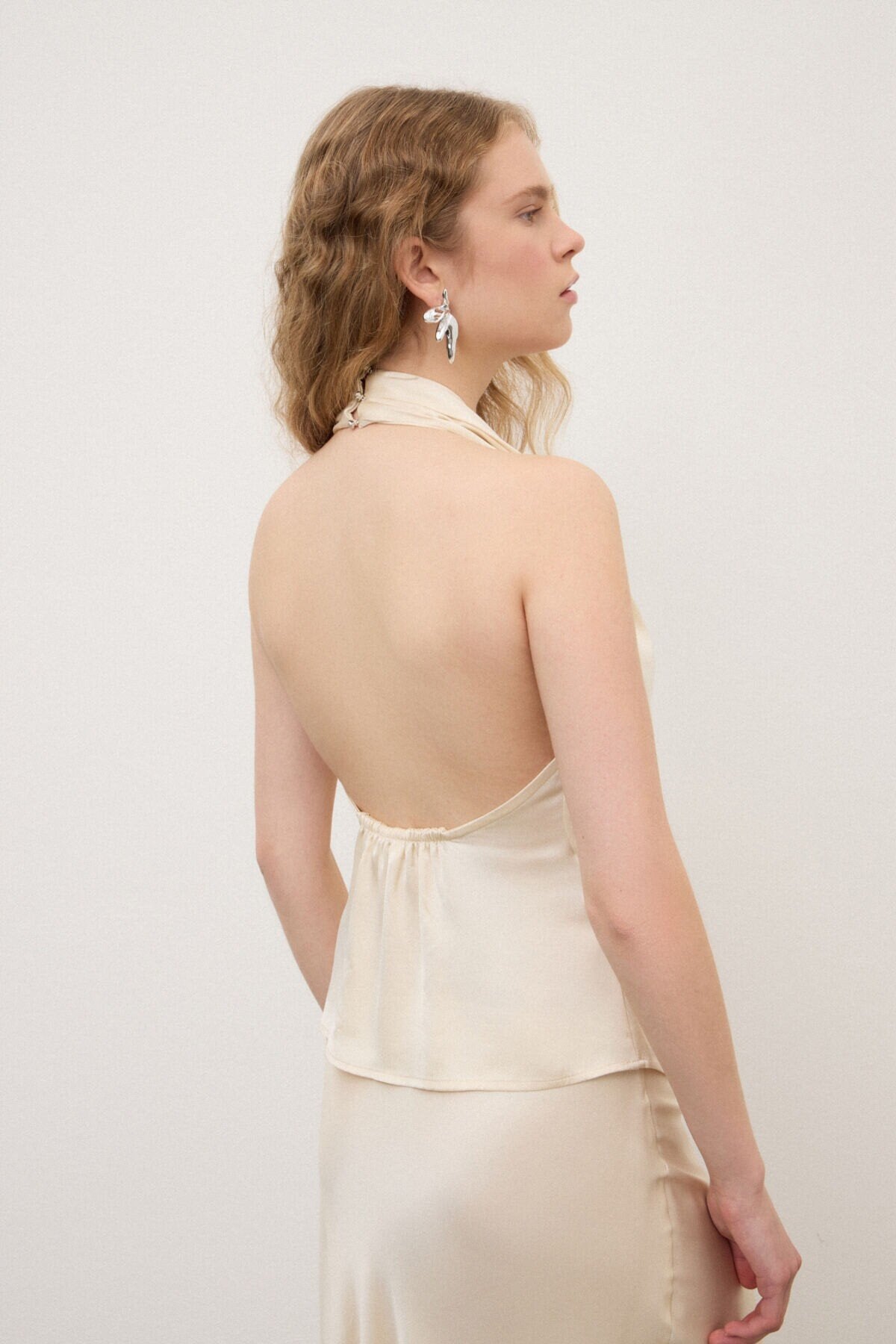 Top all'americana latte con scollo drappeggiato e schiena scoperta - YES SHOPTopOTTOD'AMEDT9257-IT 341030711323771