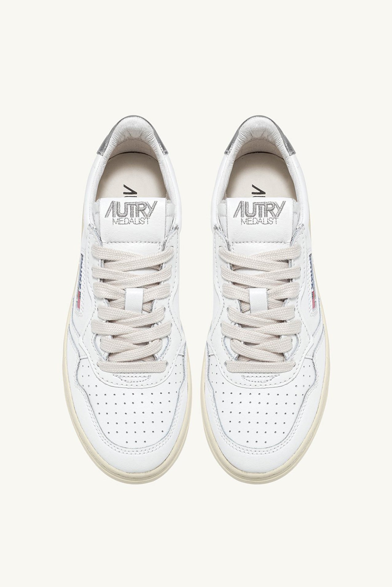 Sneakers Medalist Low Bianco e Argento - YES SHOPSneakersAUTRYAULWLL05-36