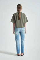 T-shirt girocollo boxy grigio salvia - YES SHOPT-shirtGRIFONIG1AB0052-XXS9302456742771