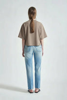 T-shirt girocollo boxy tortora - YES SHOPT-shirtGRIFONIG1AB0052-XXS1202456742771