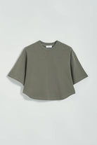 T-shirt girocollo boxy grigio salvia - YES SHOPT-shirtGRIFONIG1AB0052-XXS9302456742771