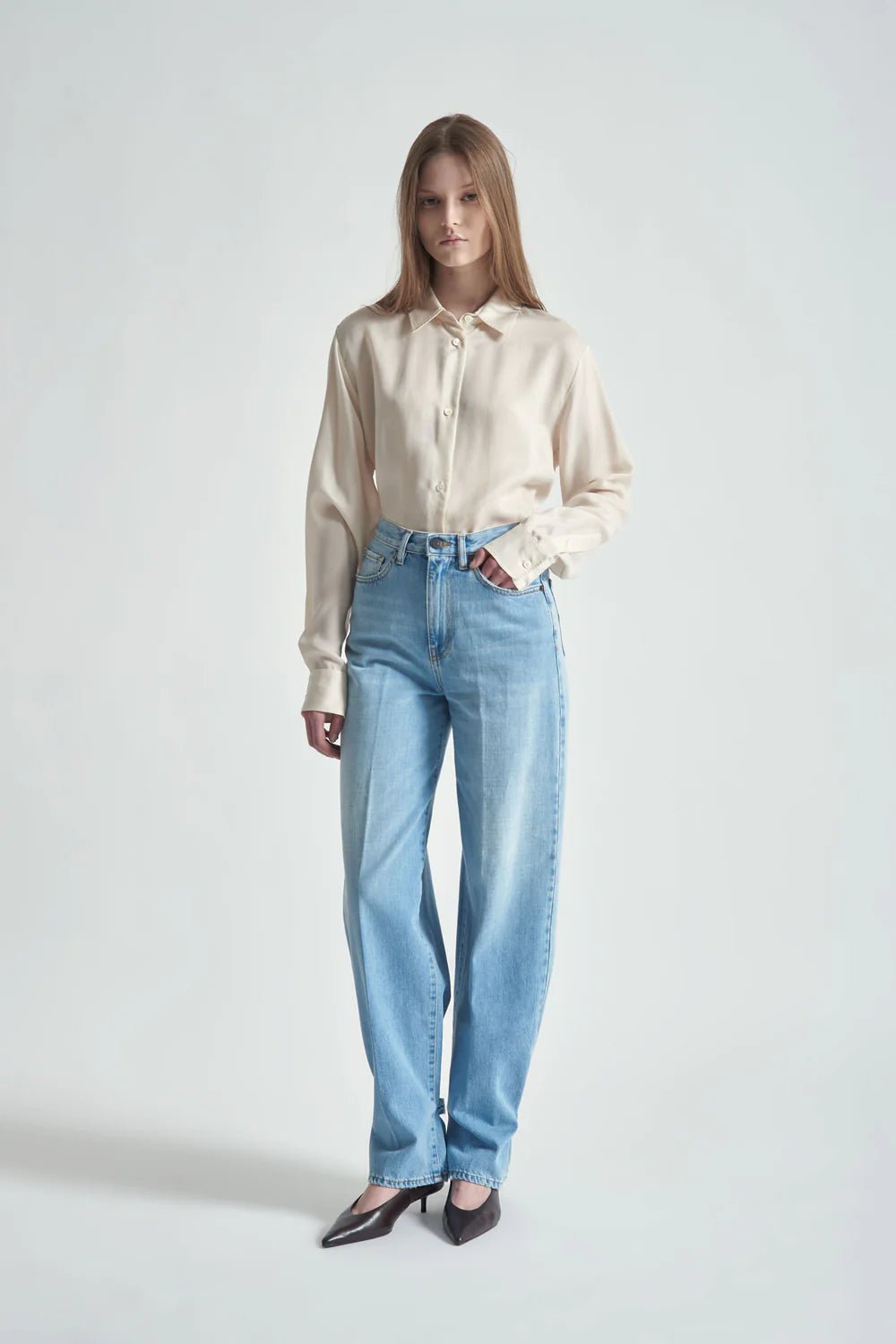 Jeans regular fit con bottone alla caviglia - YES SHOPJeansGRIFONIG1AB0078-W242289256742771