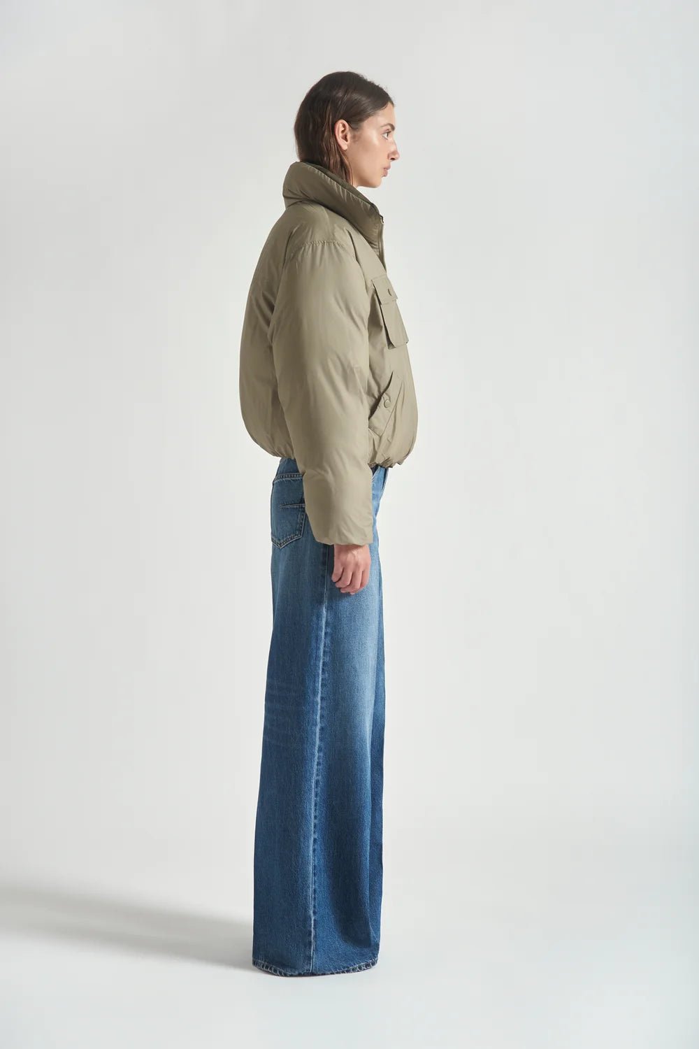 Piumino crop Pine verde militare reversibile - YES SHOPGiubbottiGRIFONIG1AC0002-XXS9049488567871