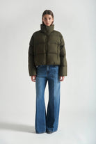 Piumino crop Pine verde militare reversibile - YES SHOPGiubbottiGRIFONIG1AC0002-XXS9049488567871