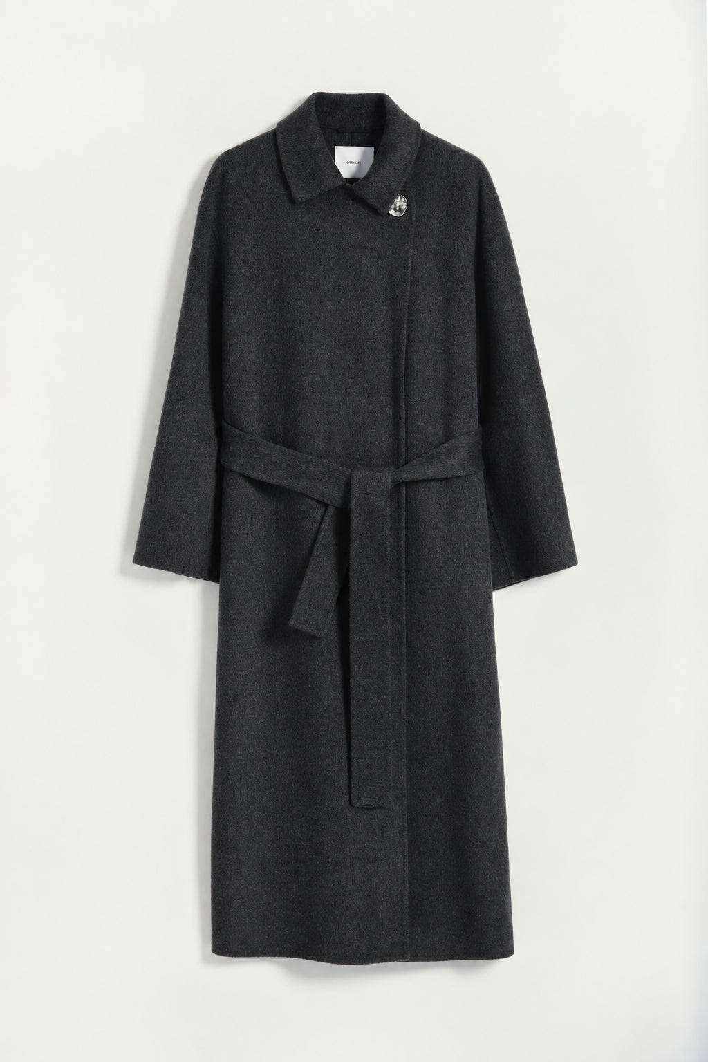 Cappotto vestaglia Coralia antracite con spilla gioiello - YES SHOPCappottiGRIFONIG1AC0027-IT 38/407870700160971