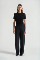 Pantalone Phaedra gamba dritta nero - YES SHOPPantaloniGRIFONIG1AC0086-IT 38/406080700160971