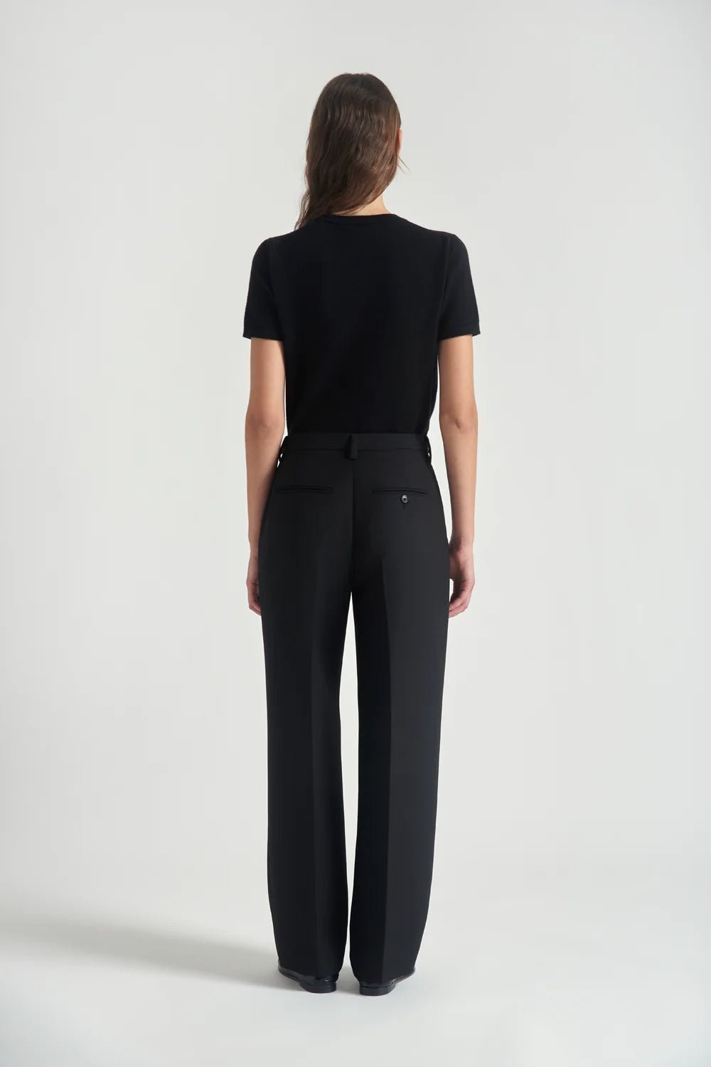 Pantalone Phaedra gamba dritta nero - YES SHOPPantaloniGRIFONIG1AC0086-IT 38/406080700160971