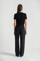 Pantalone Phaedra gamba dritta nero - YES SHOPPantaloniGRIFONIG1AC0086-IT 38/406080700160971