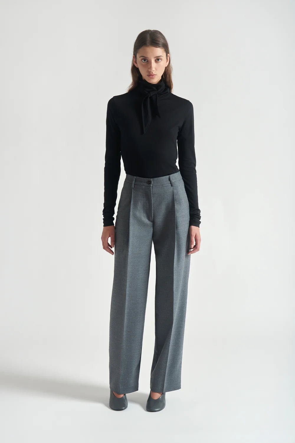 Pantalone Pauline gamba dritta grigio - YES SHOPPantaloniGRIFONIG1AC0087-IT 38/404480700160971