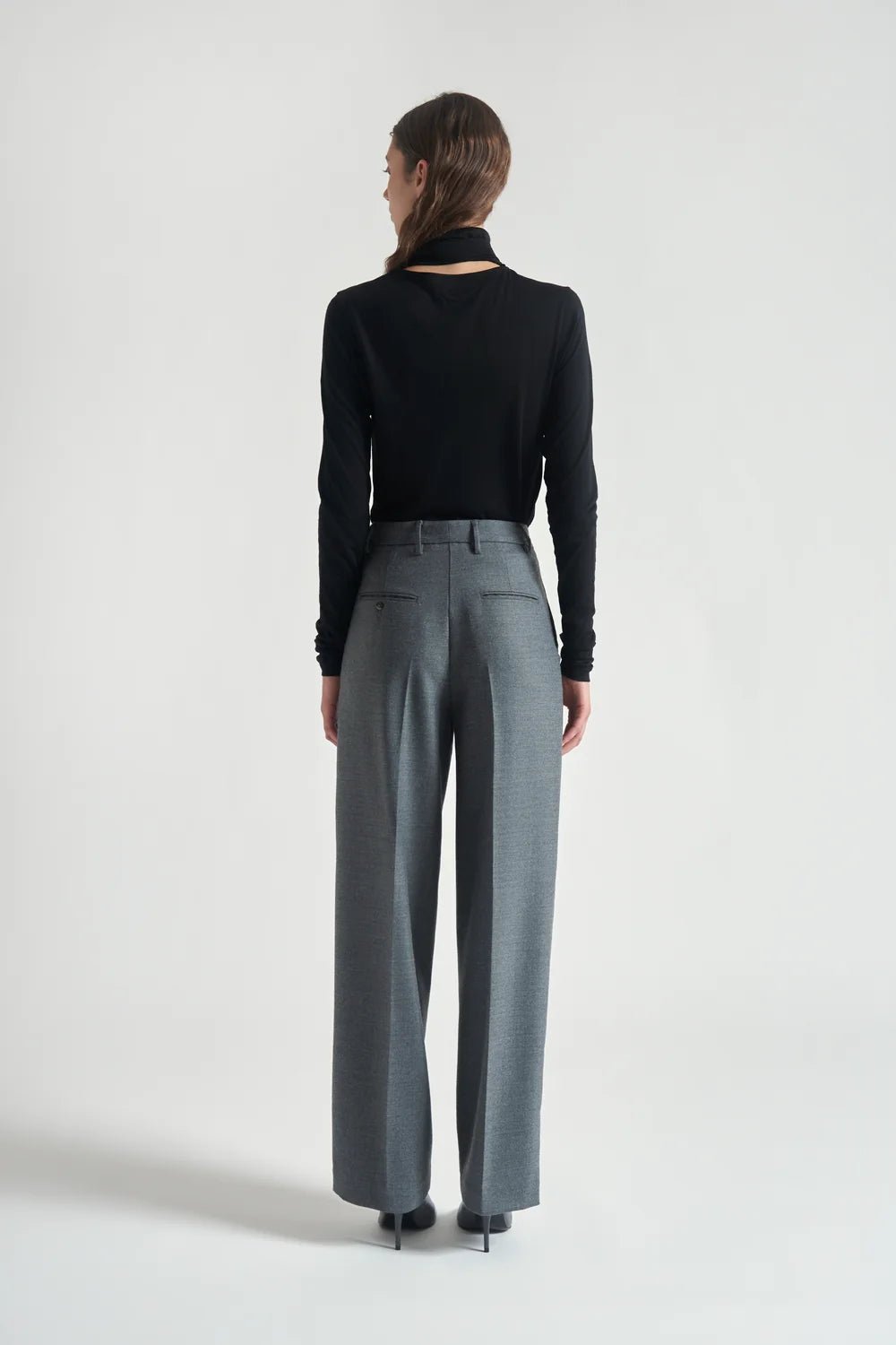 Pantalone Pauline gamba dritta grigio - YES SHOPPantaloniGRIFONIG1AC0087-IT 38/404480700160971