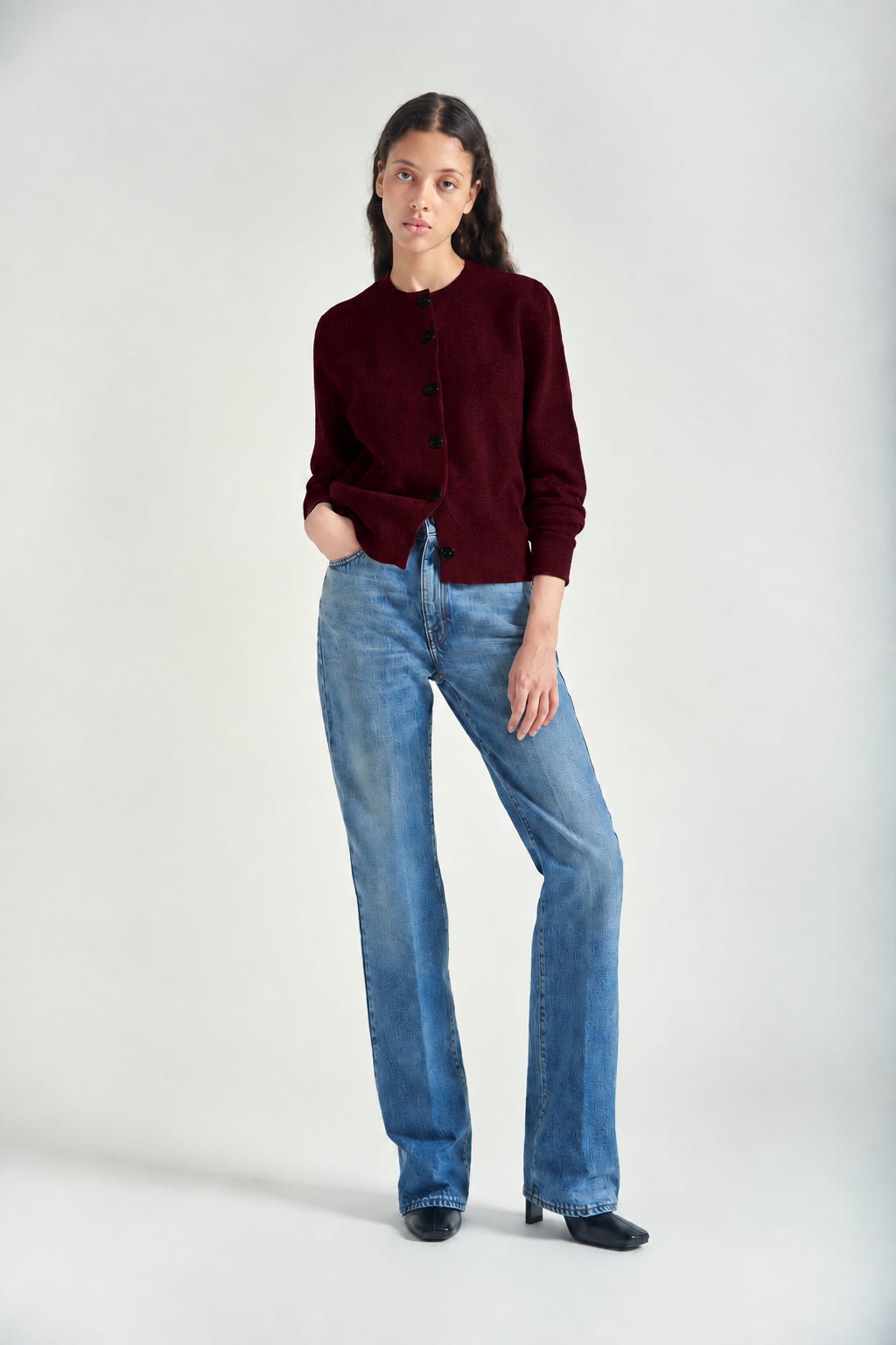 Maglione Mada in lana rasata borgogna - YES SHOPMaglioniGRIFONIG3AC0001-XXS3939488567871
