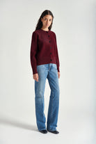 Maglione Mada in lana rasata borgogna - YES SHOPMaglioniGRIFONIG3AC0001-XXS3939488567871