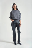 Maglioncino girocollo grigio con toppe in pelle - YES SHOPMaglioniGRIFONIG3AC0020-XXS1439488567871