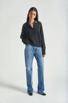 Maglioncino Mabel grigio antracite con spilla gioiello - YES SHOPMaglioniGRIFONIG3AC0023-XXS5739488567871
