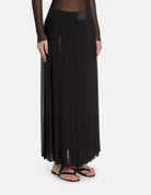 Gonna lunga plissettata in georgette nera - YES SHOPGonneDONDUPG623/DD/OF0202D/XXX/999-IT 344427000943771