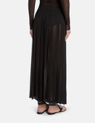 Gonna lunga plissettata in georgette nera - YES SHOPGonneDONDUPG623/DD/OF0202D/XXX/999-IT 344427000943771