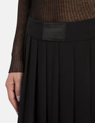 Gonna lunga plissettata in georgette nera - YES SHOPGonneDONDUPG623/DD/OF0202D/XXX/999-IT 344427000943771