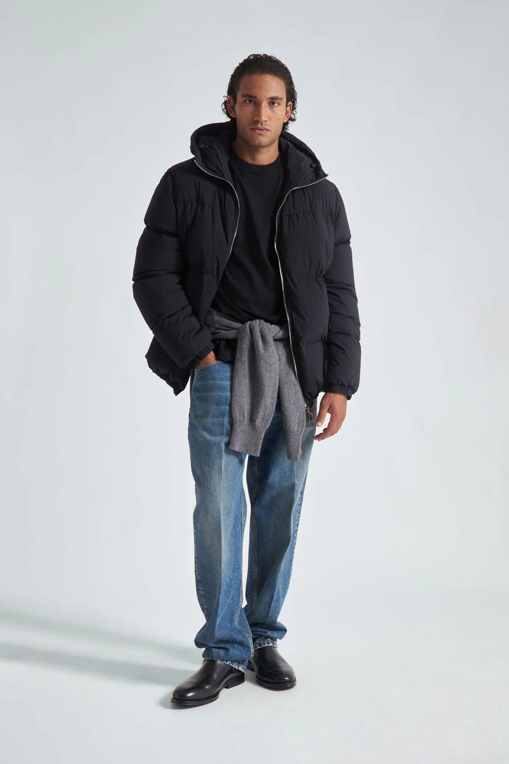 Bomber oversize con cappuccio nero - YES SHOPGiubbottiGRIFONIG6AC0002-33660655091971