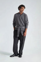Maglia a serafino in lana grigio - YES SHOPMaglioniGRIFONIG9AC0029-39370655091971