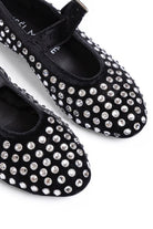Ballerina in velluto nera con maxi strass - YES SHOPBallerineGISEL MOIRE'GOLD-IT 36