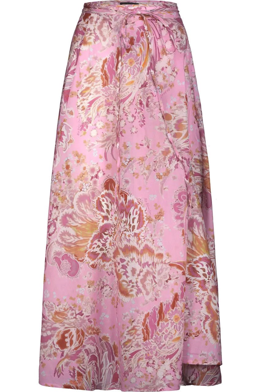 Gonna Pareo rosa con stampa floreale - YES SHOPBeachwearMISS BIKINIV6006D-Taglia unica