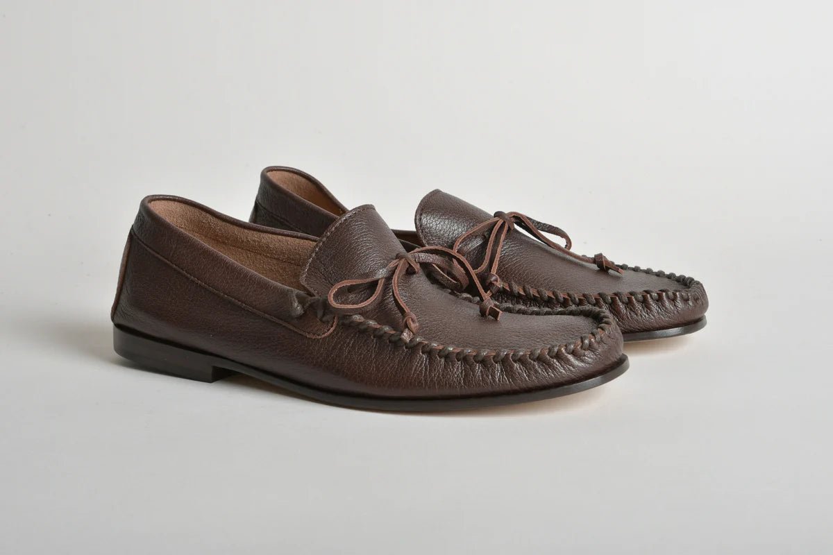 Mocassino sfoderato in cervo moro con laccetto - YES SHOPMocassiniHENDERSONCRUZ.C.0-IT 386857292282771