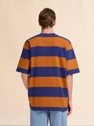 T-shirt a maxi righe blu e arancioni - YES SHOPT-shirtMARNIHUMU0287S0UTC580-IT 427008214652771