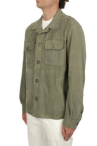 Giacca Overshirt in camoscio muschio - YES SHOPGiubbottiDFOURDF887BIS-CMA-IT 503150697980771