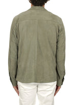 Giacca Overshirt in camoscio muschio - YES SHOPGiubbottiDFOURDF887BIS-CMA-IT 503150697980771