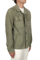 Giacca Overshirt in camoscio muschio - YES SHOPGiubbottiDFOURDF887BIS-CMA-IT 503150697980771