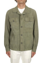 Giacca Overshirt in camoscio muschio - YES SHOPGiubbottiDFOURDF887BIS-CMA-IT 503150697980771