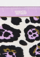 Foulard di seta leopardato con bordo viola a metro da sarta - YES SHOPFoulardESSENTIELJACYNTHIA-Taglia unica1406930233771