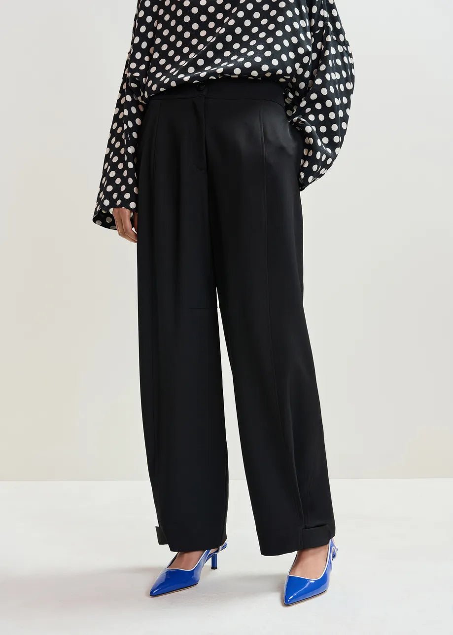 Pantalone Jamaican classico nero con bottoni alla caviglia - YES SHOPPantaloniESSENTIELJAMAICAN-IT 34