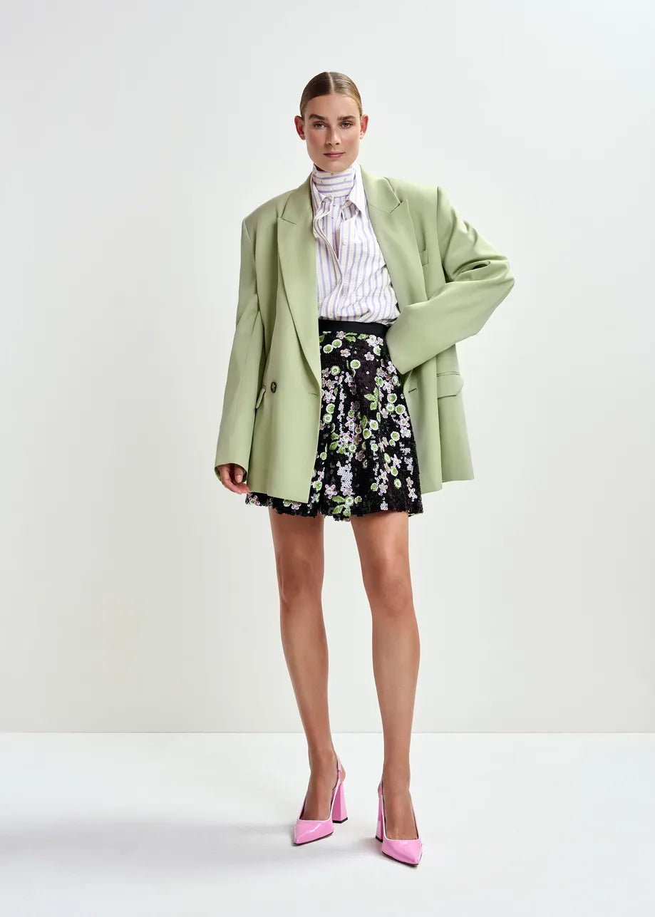 Twinset camicia oversize e top Janna a righe lilla con strass - YES SHOPCamicieESSENTIELJANNA-XXS2770148182771