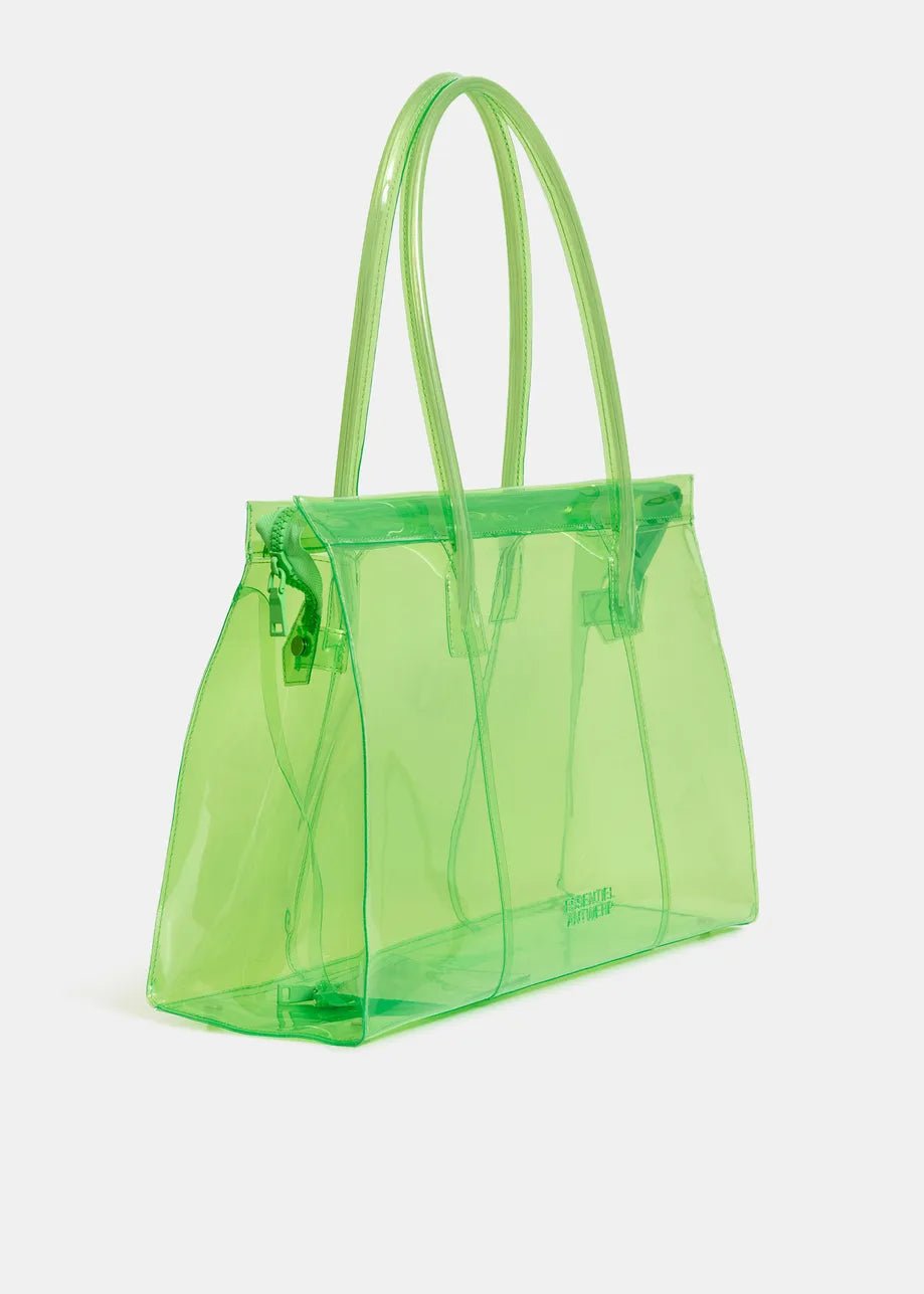 Borsa tote trasparente Jano verde con mini pochette - YES SHOPBorse a spallaESSENTIELJANO-Taglia unica2995930233771