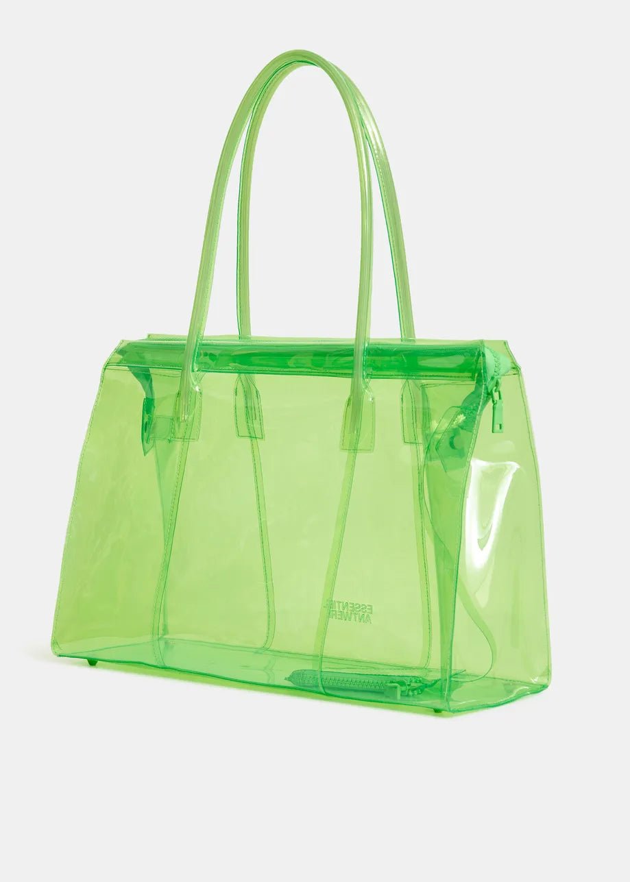 Borsa tote trasparente Jano verde con mini pochette - YES SHOPBorse a spallaESSENTIELJANO-Taglia unica2995930233771