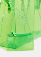 Borsa tote trasparente Jano verde con mini pochette - YES SHOPBorse a spallaESSENTIELJANO-Taglia unica2995930233771