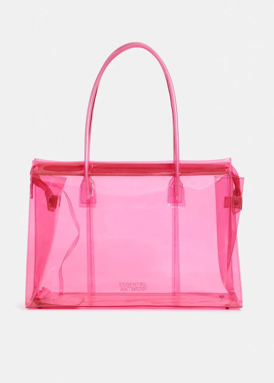 Borsa tote trasparente Jano fucsia con mini pochette - YES SHOPBorse a spallaESSENTIELJANO-Taglia unica9516930233771