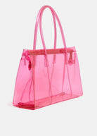Borsa tote trasparente Jano fucsia con mini pochette - YES SHOPBorse a spallaESSENTIELJANO-Taglia unica9516930233771