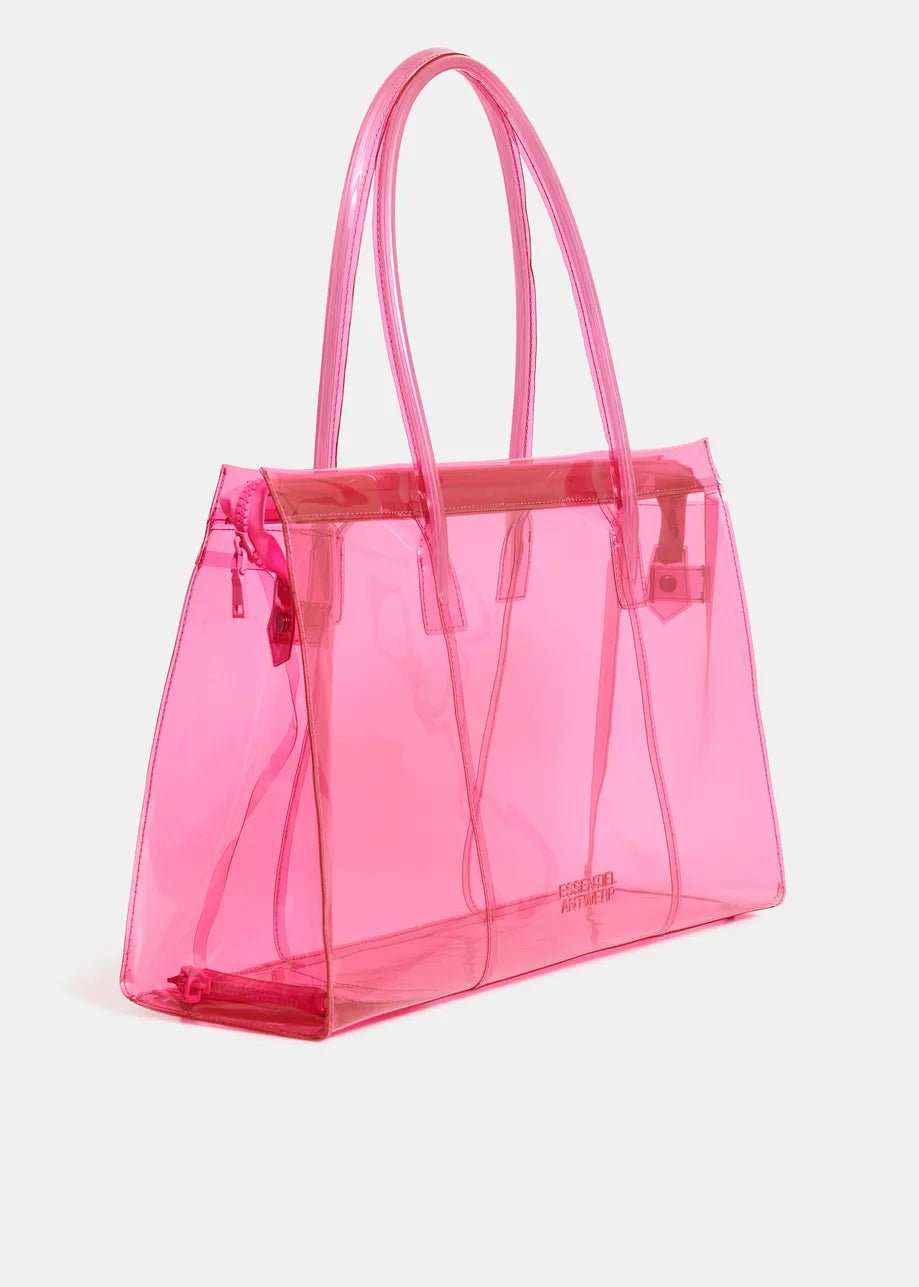 Borsa tote trasparente Jano fucsia con mini pochette - YES SHOPBorse a spallaESSENTIELJANO-Taglia unica9516930233771