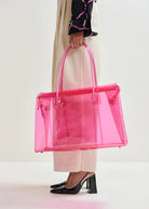 Borsa tote trasparente Jano fucsia con mini pochette - YES SHOPBorse a spallaESSENTIELJANO-Taglia unica9516930233771