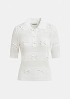 Polo Jarts in filo macramè panna con fiocchetti - YES SHOPPoloESSENTIELJARTS-XXS8360148182771
