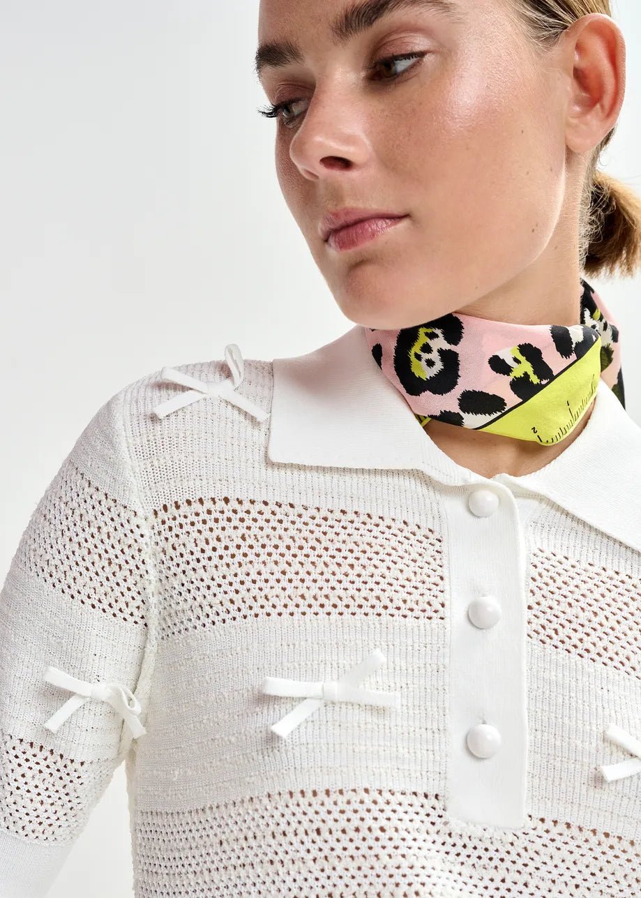 Polo Jarts in filo macramè panna con fiocchetti - YES SHOPPoloESSENTIELJARTS-XXS8360148182771