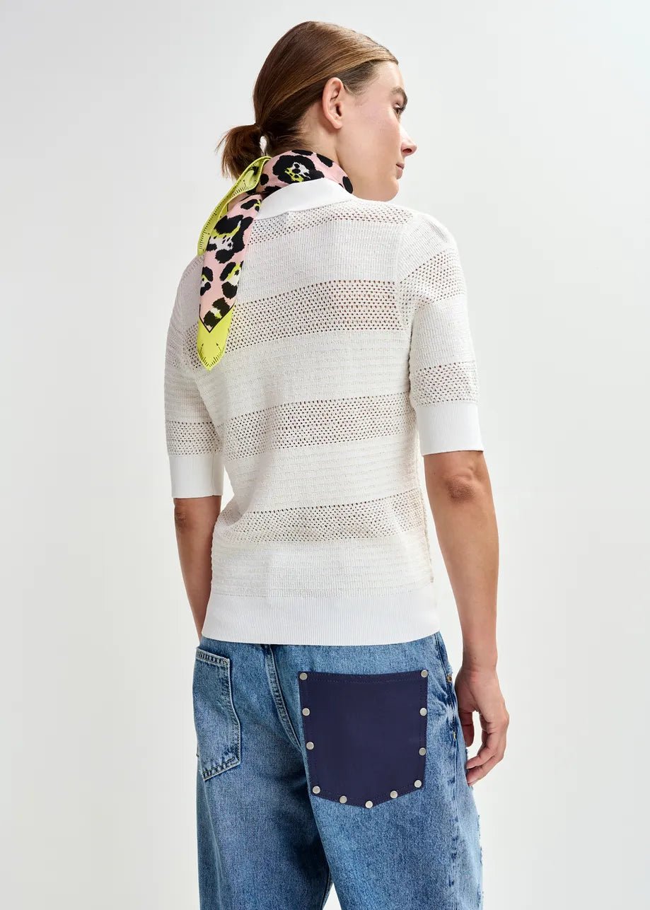 Polo Jarts in filo macramè panna con fiocchetti - YES SHOPPoloESSENTIELJARTS-XXS8360148182771