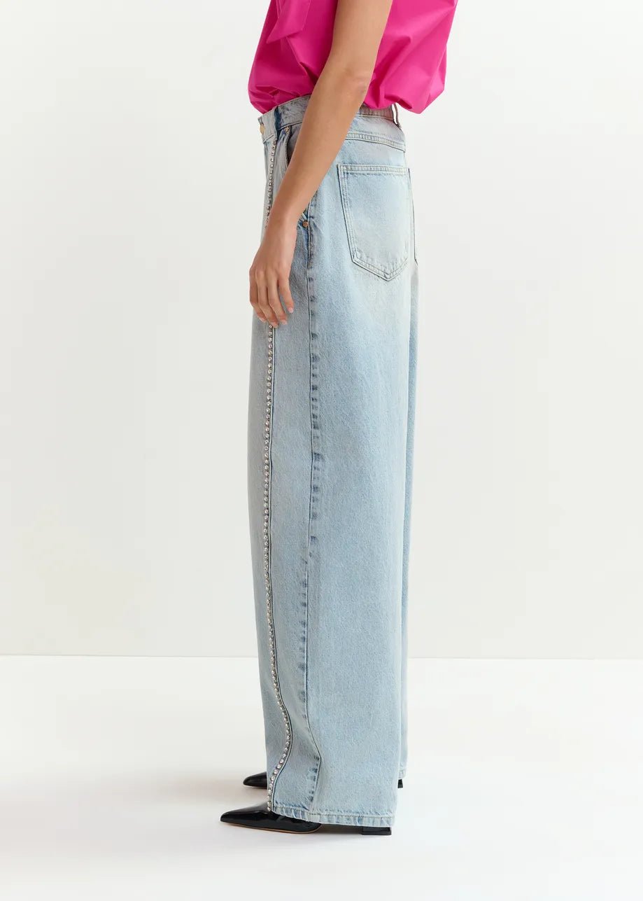 Jeans Jawel Rhinestone baloon con fascia strass - YES SHOPJeansESSENTIELJAWEL-RHINESTONE-W243050148182771