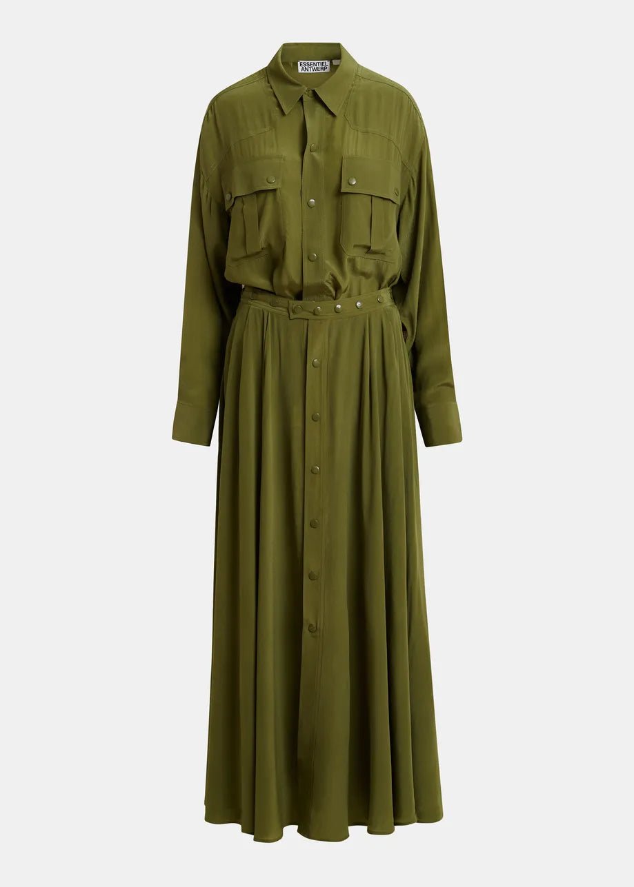 Tutina Jebba verde militare con maxi gonna sovrapposta - YES SHOPTute intereESSENTIELJEBBA-IT 34