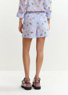 Shorts Jelena azzurro con fiori di paillettes - YES SHOPShortsESSENTIELJELENA-IT 345304157313771