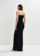 Abito Jeremy nero a sirena drappeggiato con dettagli cut out - YES SHOPAbitiESSENTIELJEREMY-XXS9870148182771