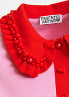 Polo Jewelry rosa con colletto rosso e applicazioni - YES SHOPPoloESSENTIELJEWELRY-XXS5560148182771